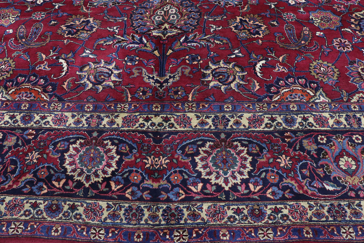 12 x 20 Antique Persian Mashhad Rug 78066