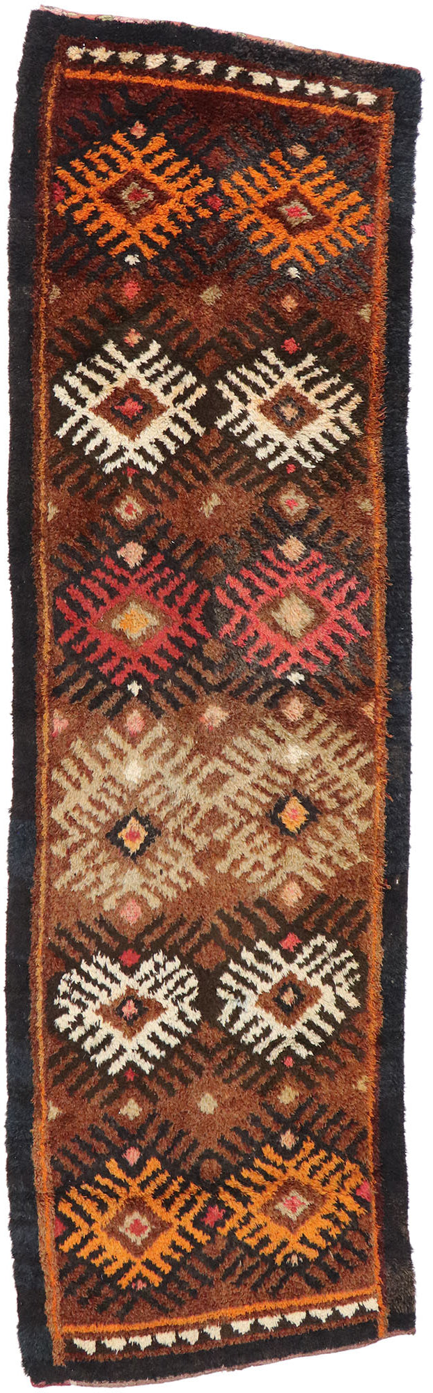 3 x 11 Antique Persian Gabbeh Runner 78073