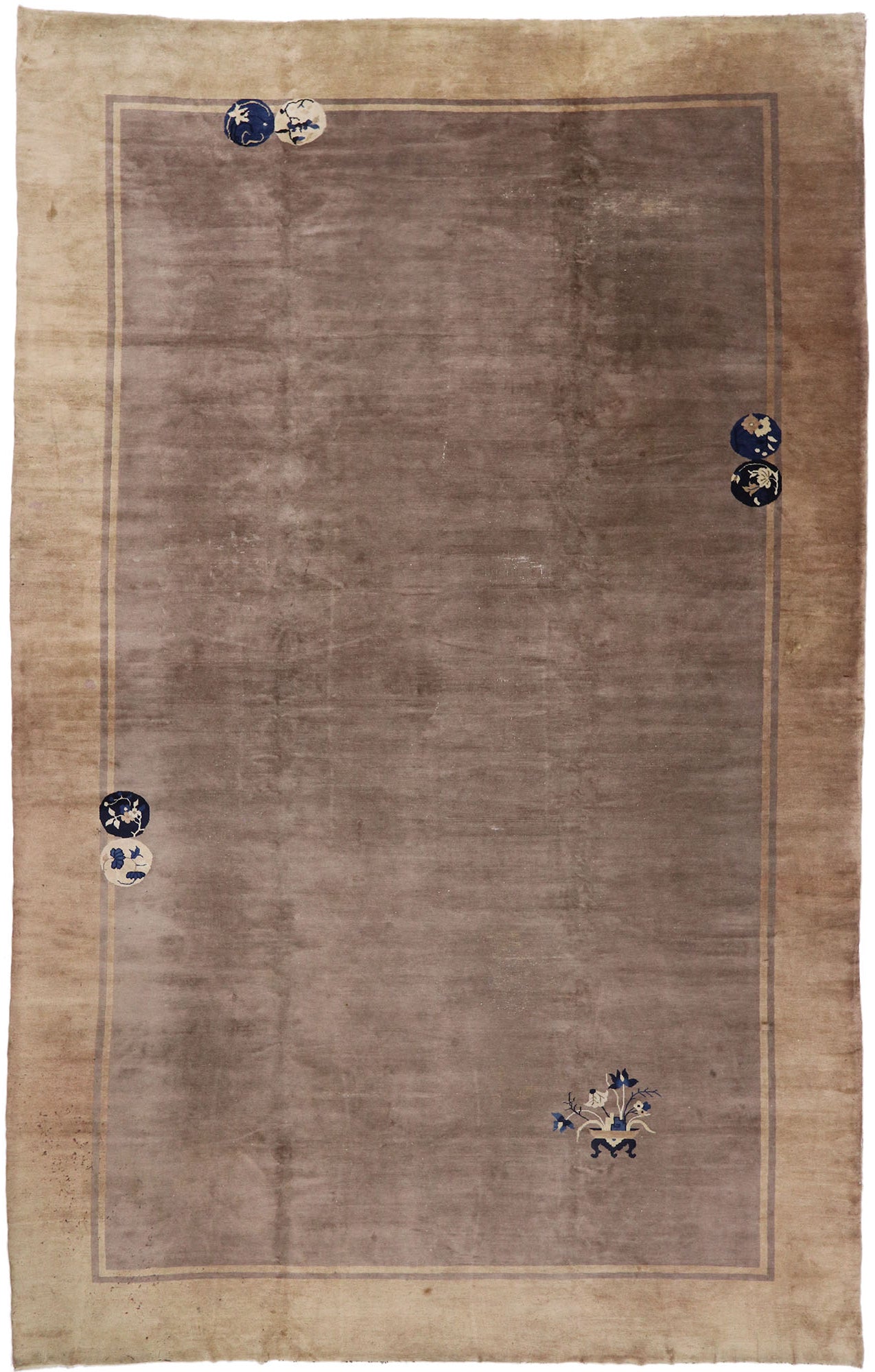 12 x 19 Antique Chinese Peking Rug 78081