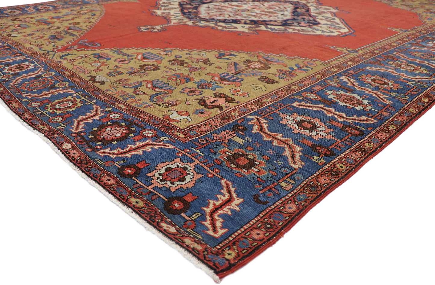 11 x 15 Antique Persian Bakshaish Rug 78085