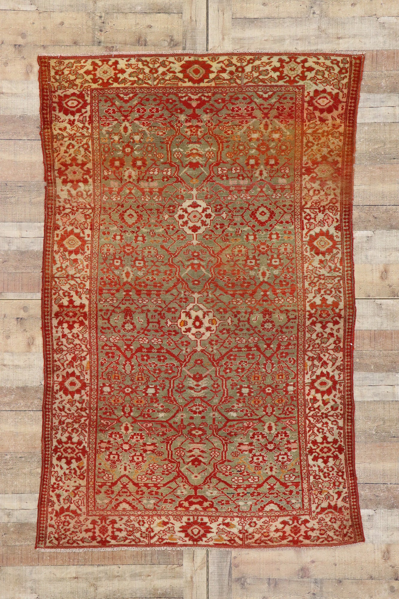 4 x 7 Antique Persian Malayer Rug 78102