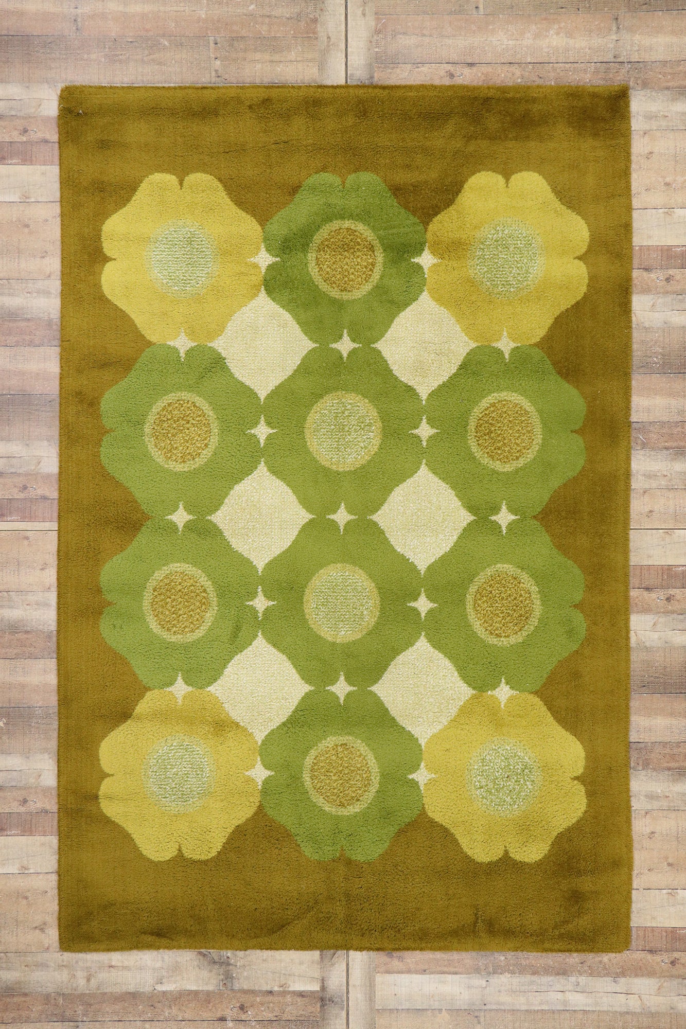 7 x 10 Vintage German Herforder Teppiche Rug 78106