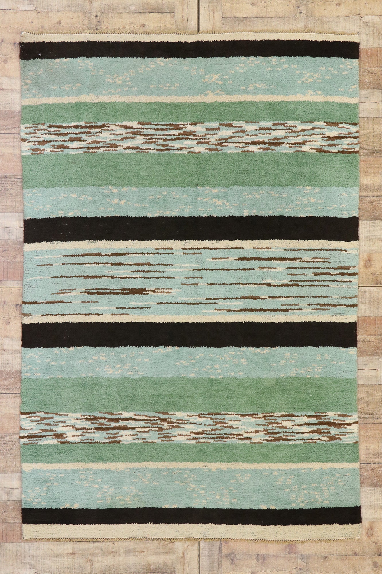 5 x 7 Vintage Swedish Rya Rug 78109