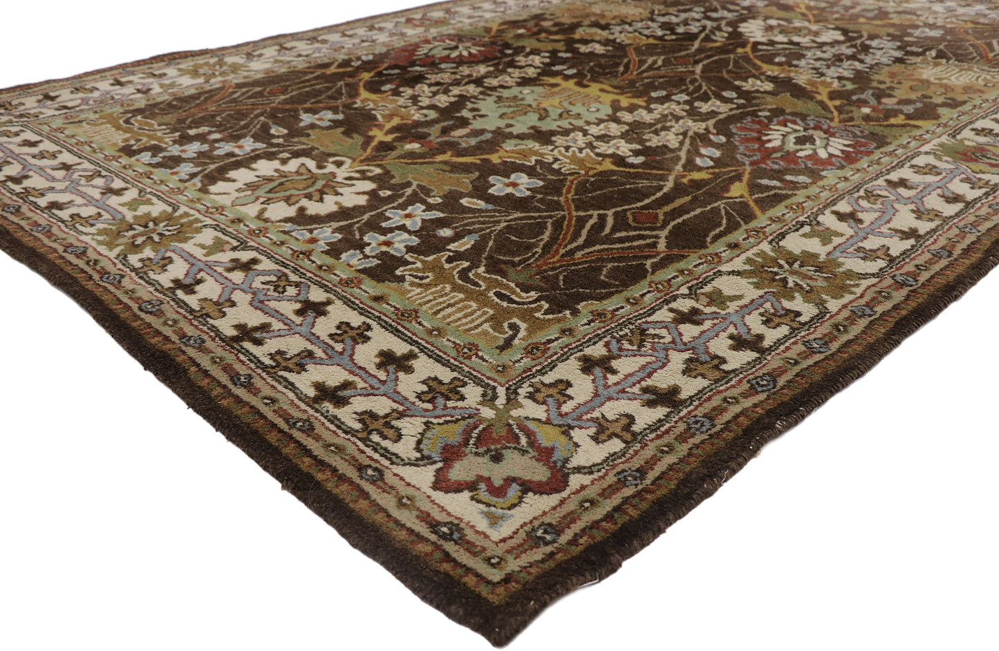 6 x 9 Vintage American Hooked Rug 78115