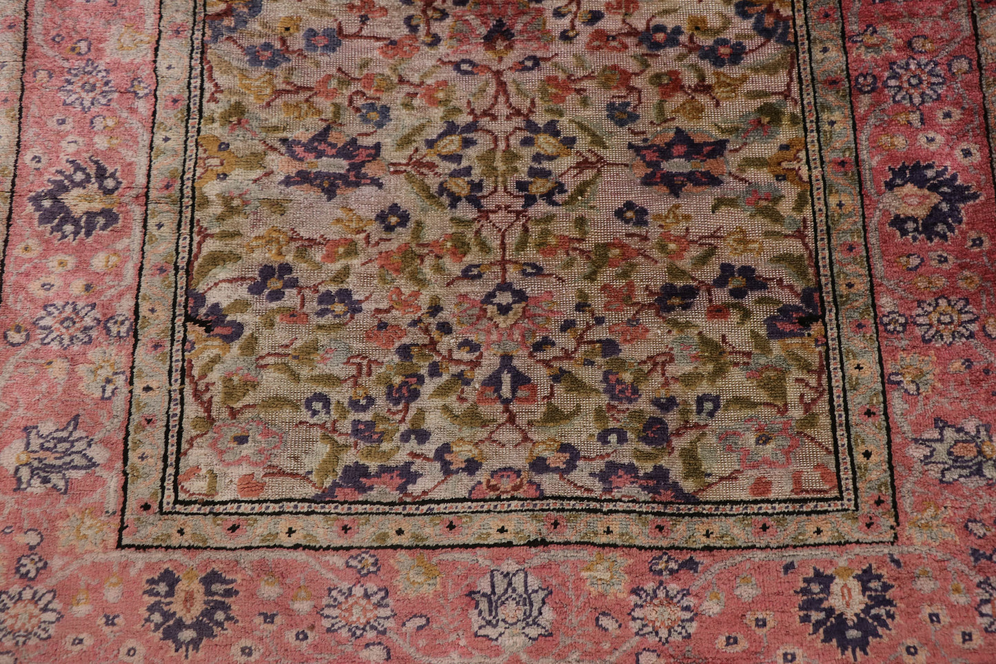 3 x 4 Vintage Persian Souf Kashan Rug 78120