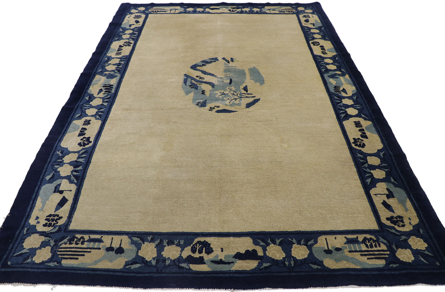 5 x 8 Vintage Chinese Peking Pictorial Rug 78124