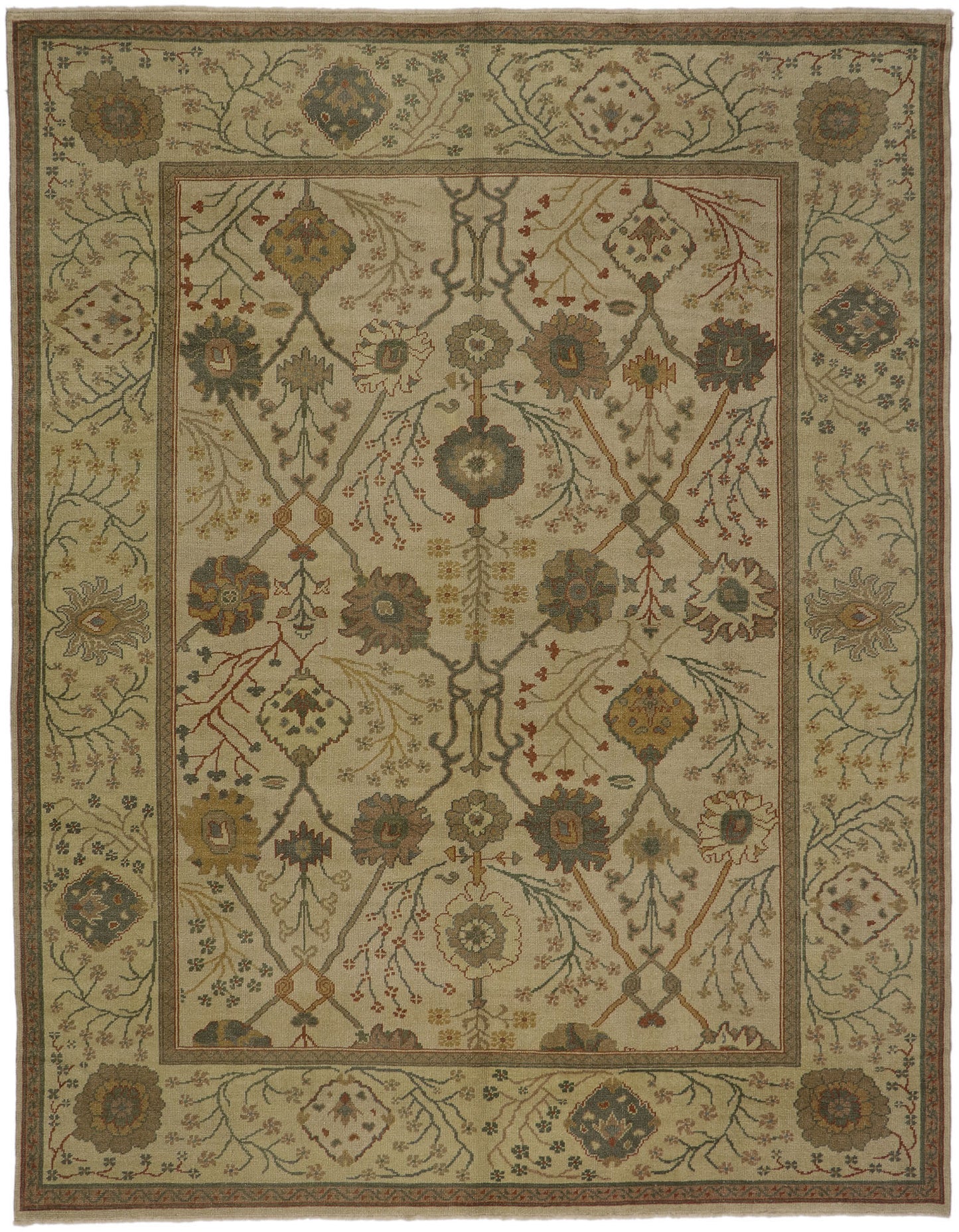 9 x 12 Turkish Oushak Rug 78152