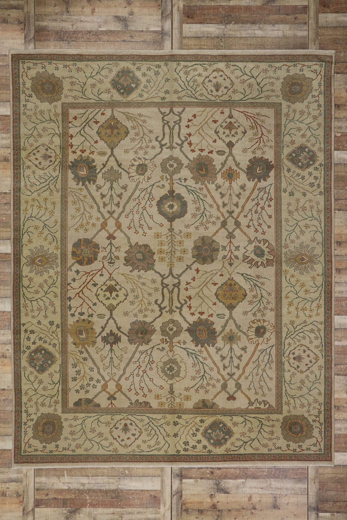 9 x 12 Turkish Oushak Rug 78152