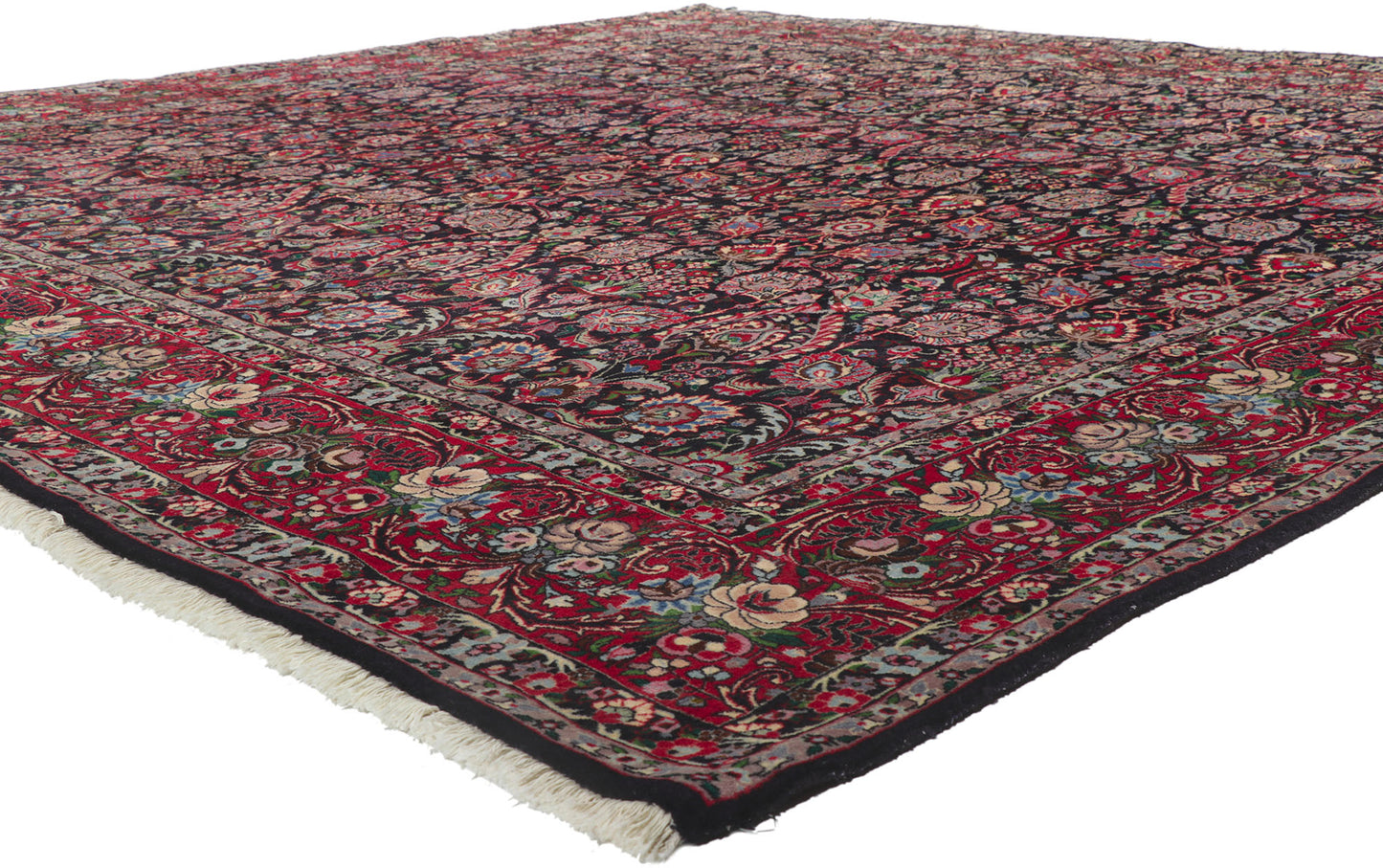 10 x 10 Vintage Persian Tekab Bijar Rug 78161
