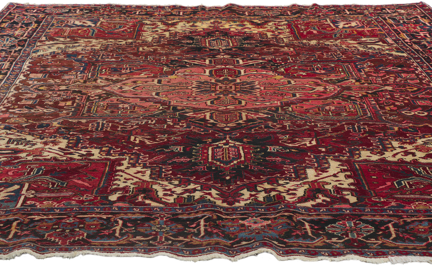 8 x 11 Antique Persian Heriz Rug 78182