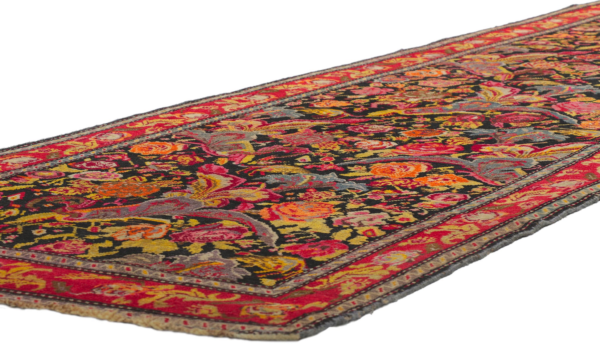 4 x 16 Antique Caucasian Karabagh Rug 78186