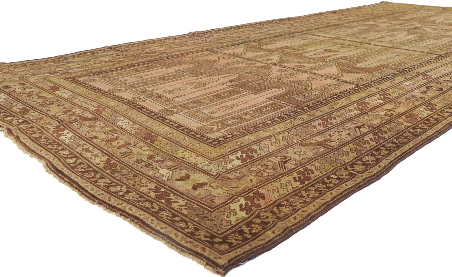 7 x 15 Antique Turkish Prayer Rug 78188