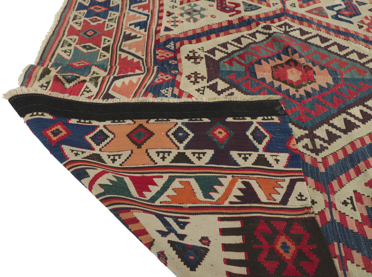 5 x 11 Antique Caucasian Kilim Rug 78190