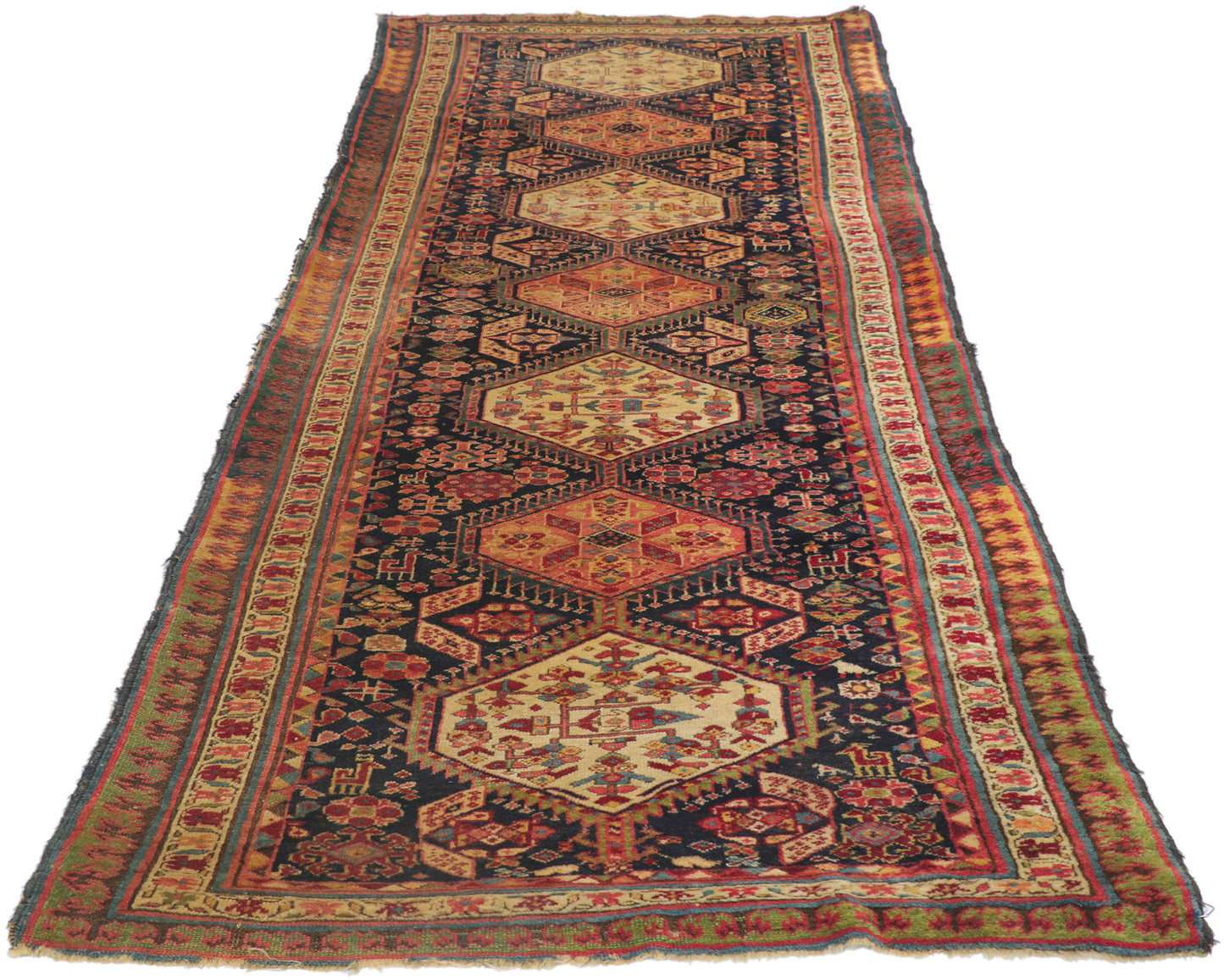 3 x 9 Antique Northwest Persian Rug 78195
