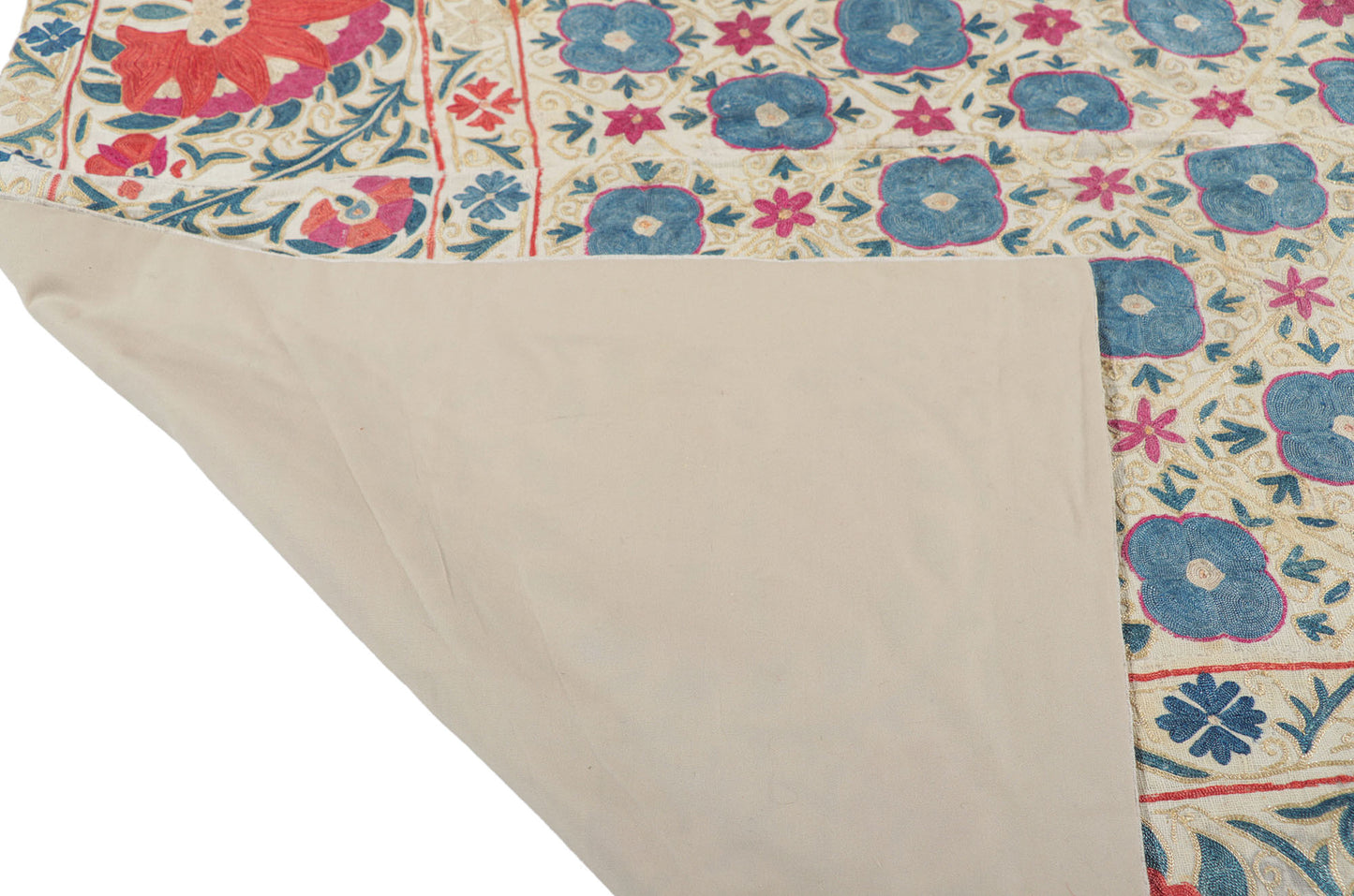 4 x 5 Antique Uzbek Suzani Tapestry 78197