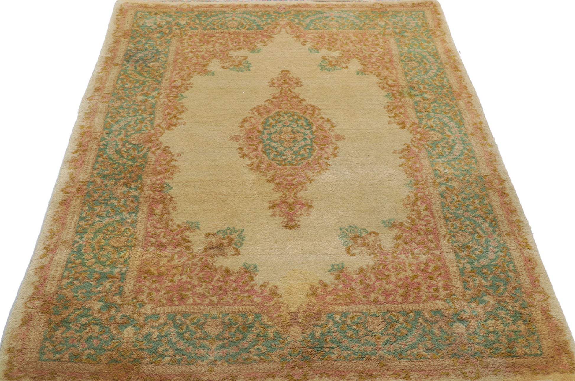 3 x 5 Vintage Persian Kerman Rug 78202