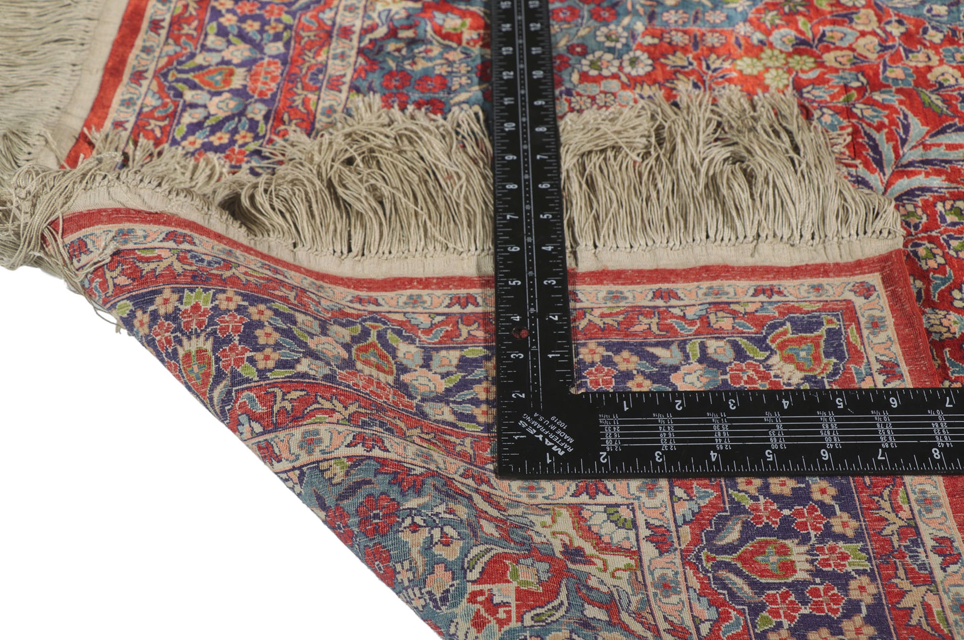 3 x 5 Vintage Chinese Qum Silk Rug 78219