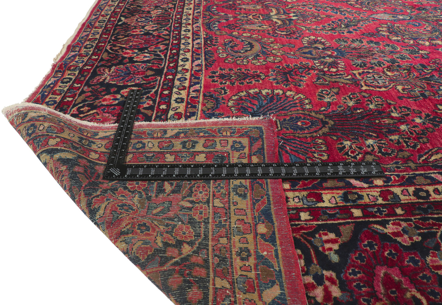 10 x 17 Antique Persian Sarouk Rug 78223