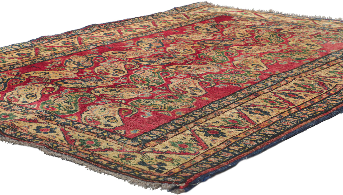 4 x 6 Vintage Afghani Rug 78228