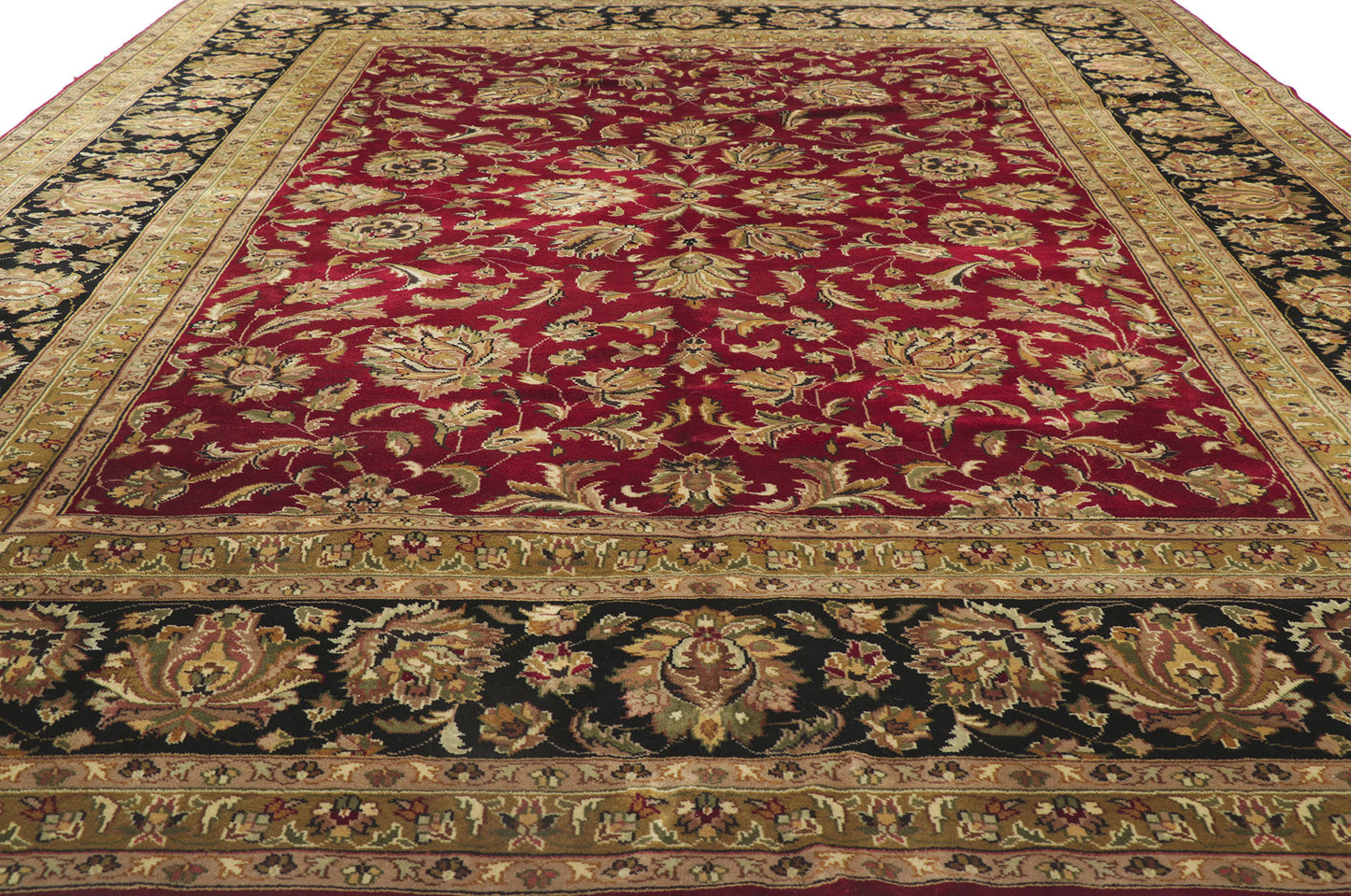 10 x 14 Vintage Indian Rug 78230