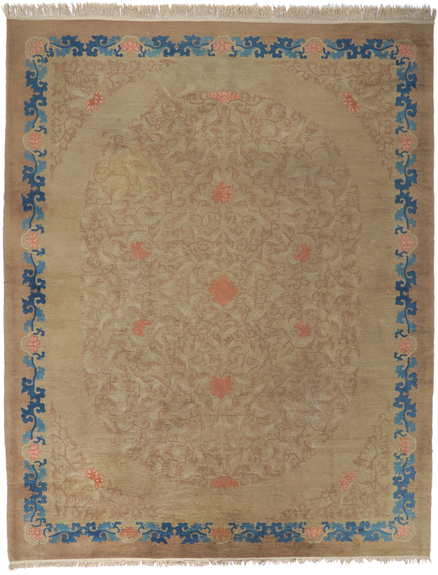 9 x 12 Antique Chinese Peking Rug 78231