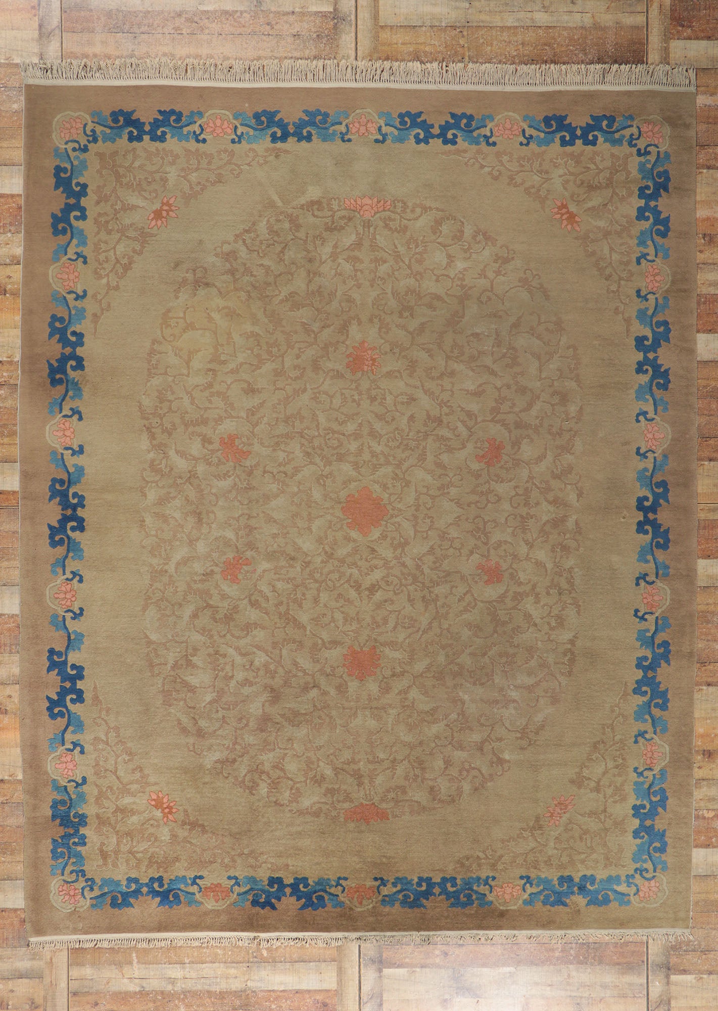 9 x 12 Antique Chinese Peking Rug 78231