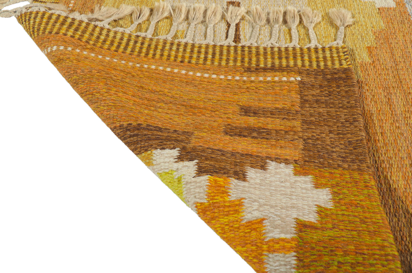 6 x 8 Ingegerd Silow Vintage Swedish Rollakan Rug 78247