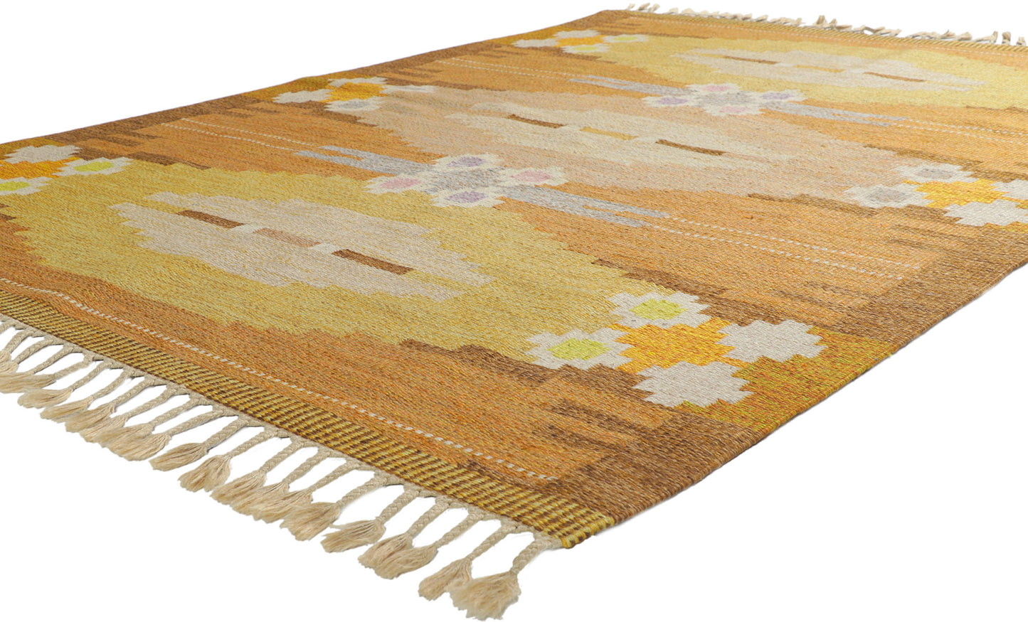 6 x 8 Ingegerd Silow Vintage Swedish Rollakan Rug 78247