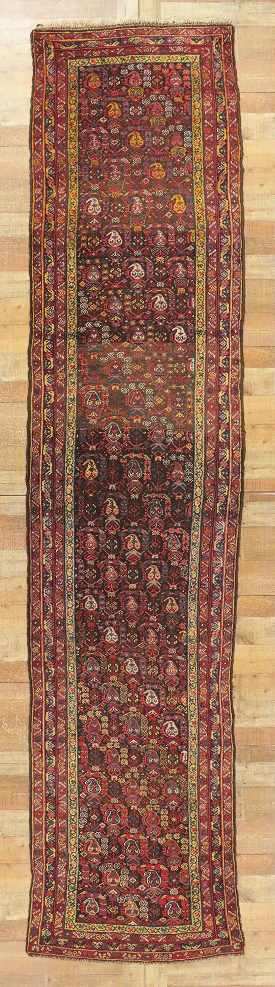 3 x 15 Antique Persian Malayer Runner 78521
