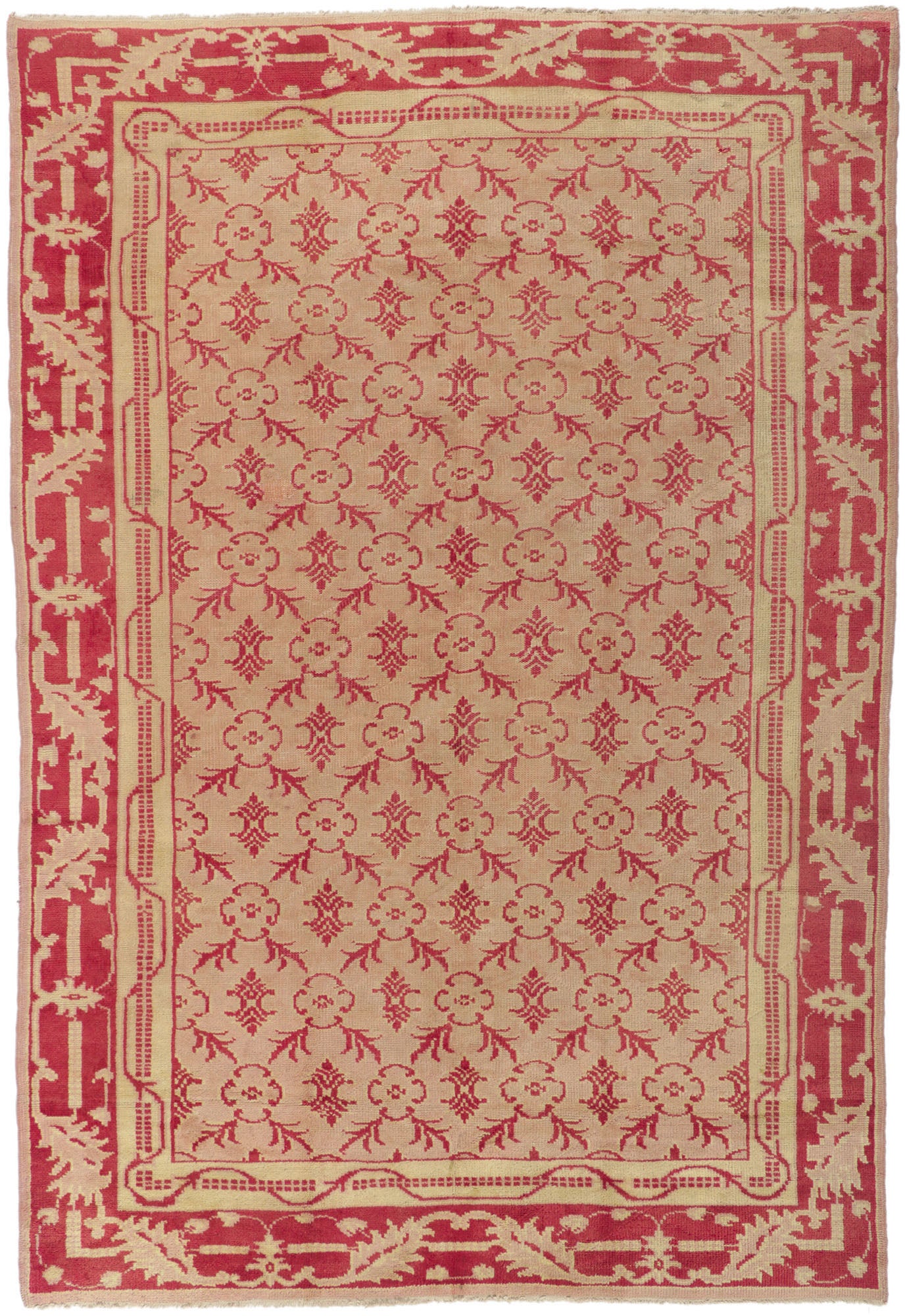 7 x 10 Antique Turkish Oushak Rug 50342
