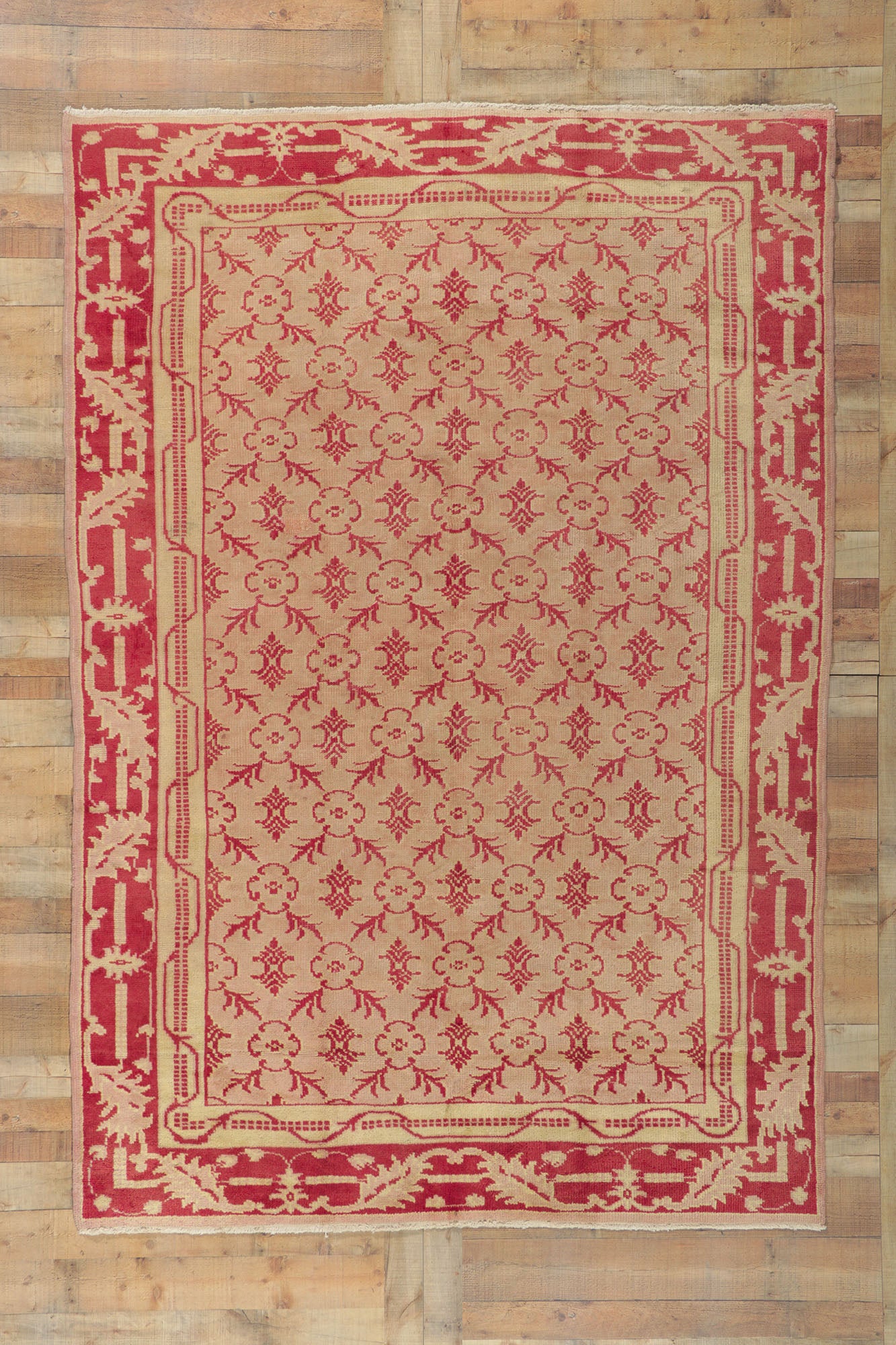 7 x 10 Antique Turkish Oushak Rug 50342
