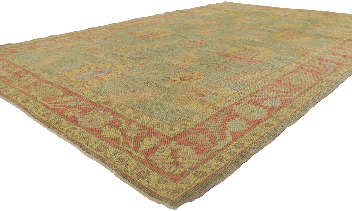7 x 10 Modern Turkish Oushak Rug 50594