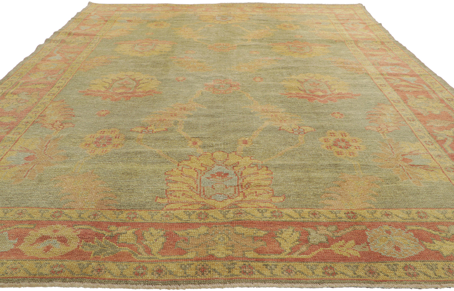 7 x 10 Modern Turkish Oushak Rug 50594