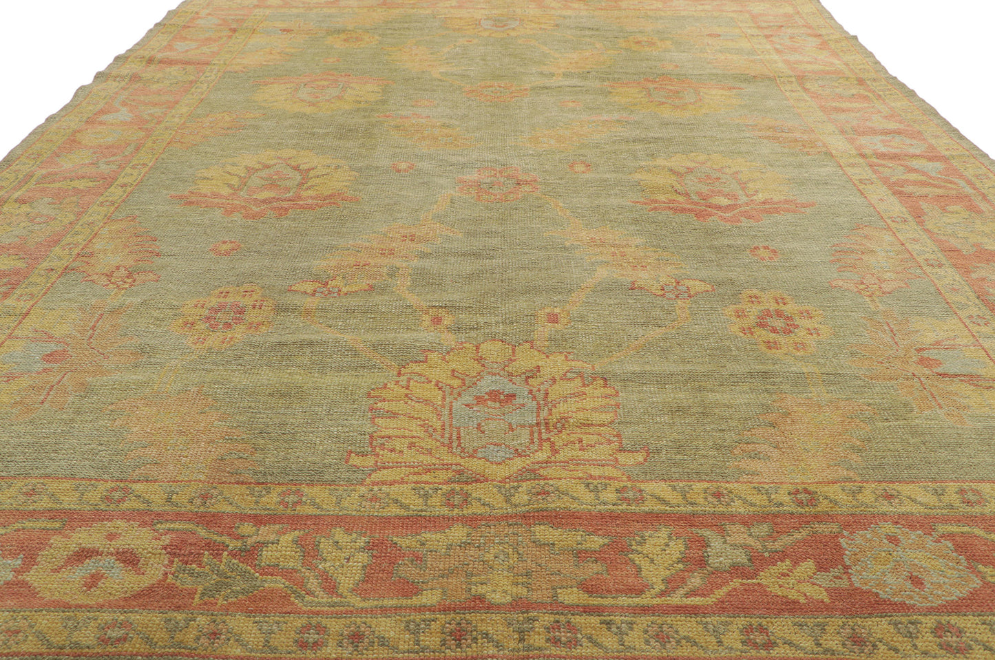 7 x 10 Modern Turkish Oushak Rug 50594