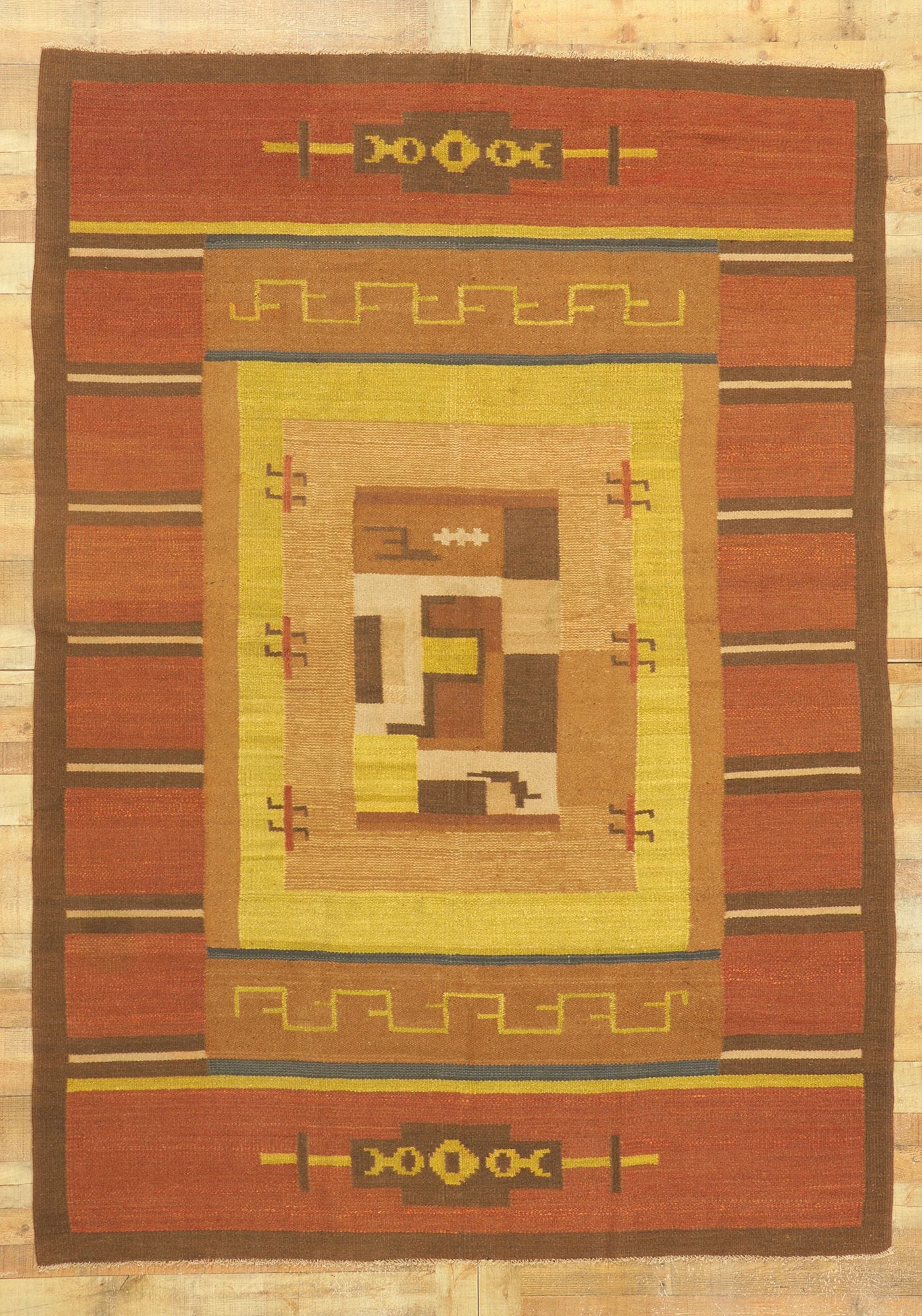 7 x 10 Impi Sotavalta Finnish Flatweave Rug 78467