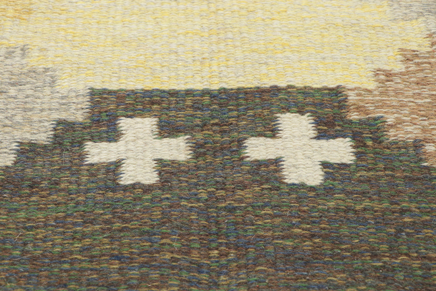 7 x 10 Ulla Parkdal Vintage Swedish Rollakan Rug 78475