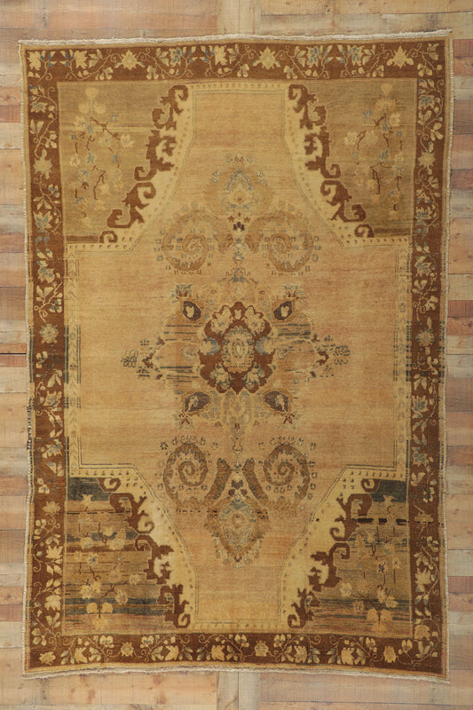 7 x 10 Vintage Turkish Kars Rug 50016