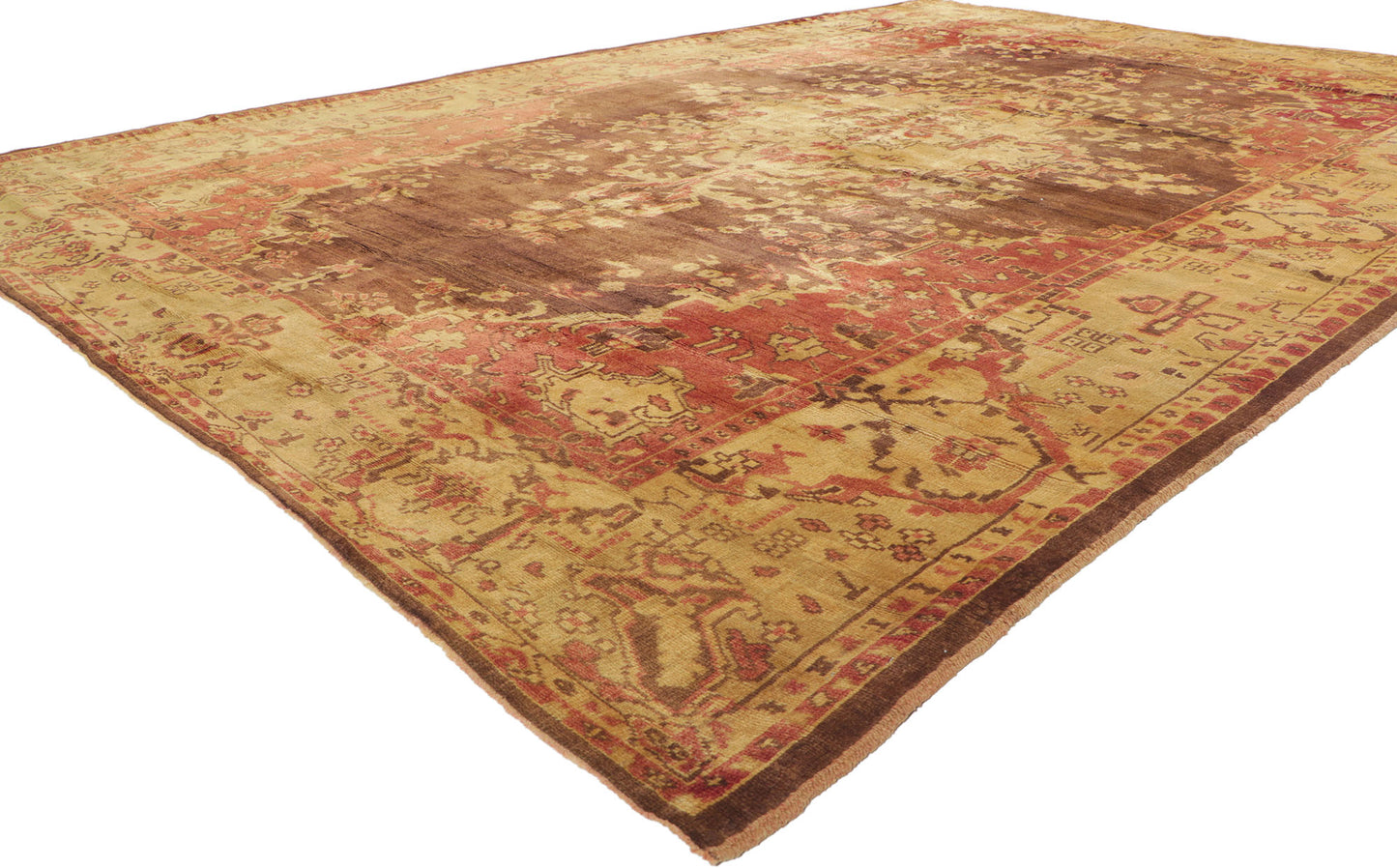 7 x 10 Vintage Turkish Oushak Rug 50561