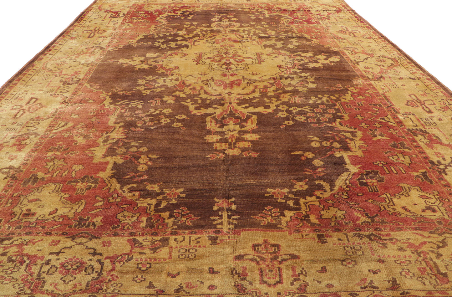 7 x 10 Vintage Turkish Oushak Rug 50561