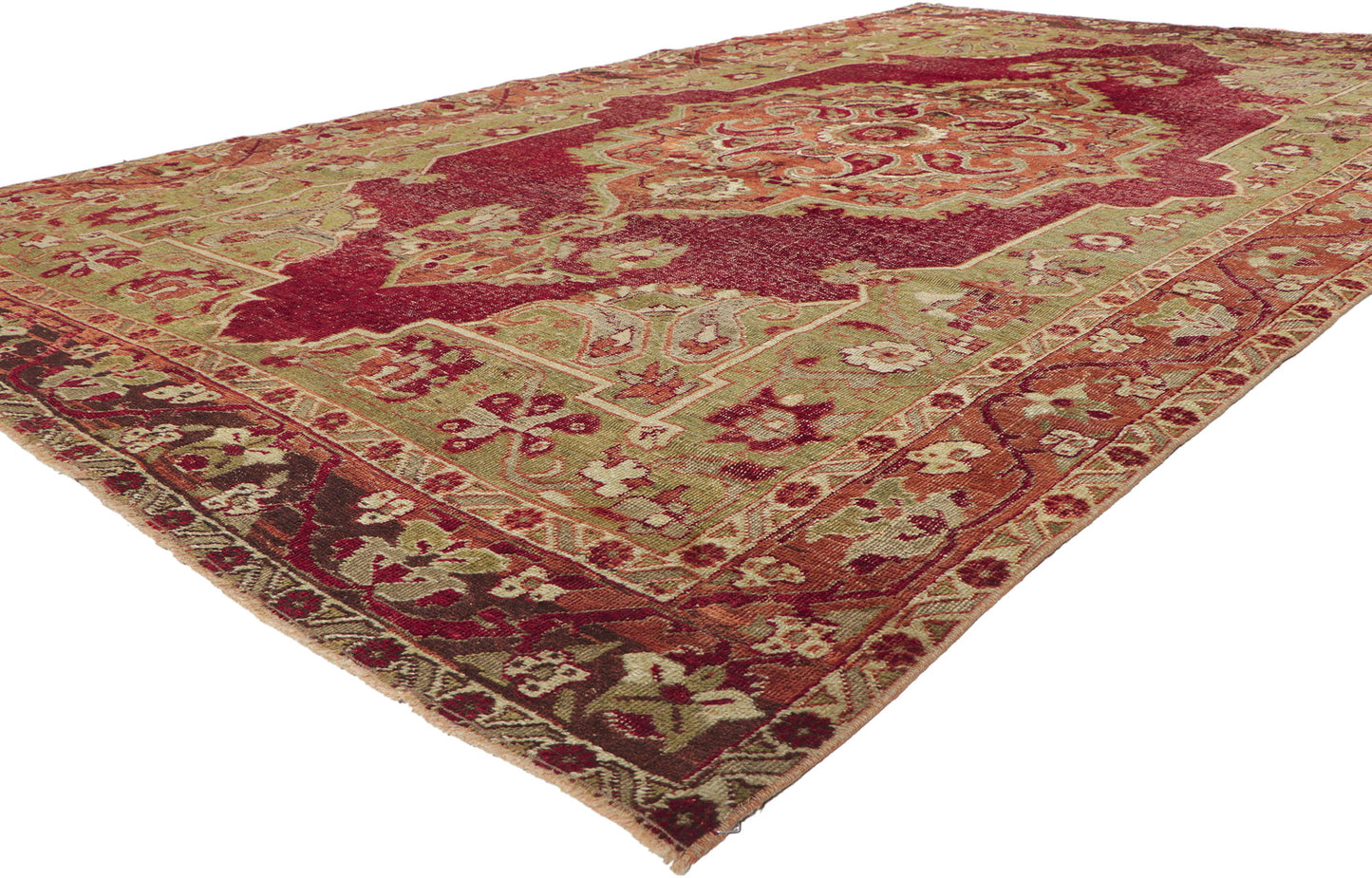 7 x 11 Vintage Turkish Sivas Rug 52037