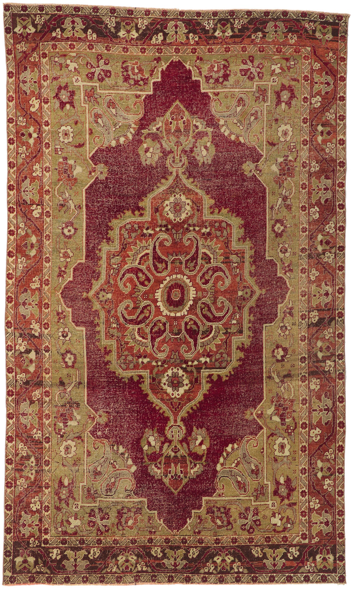 7 x 11 Vintage Turkish Sivas Rug 52037