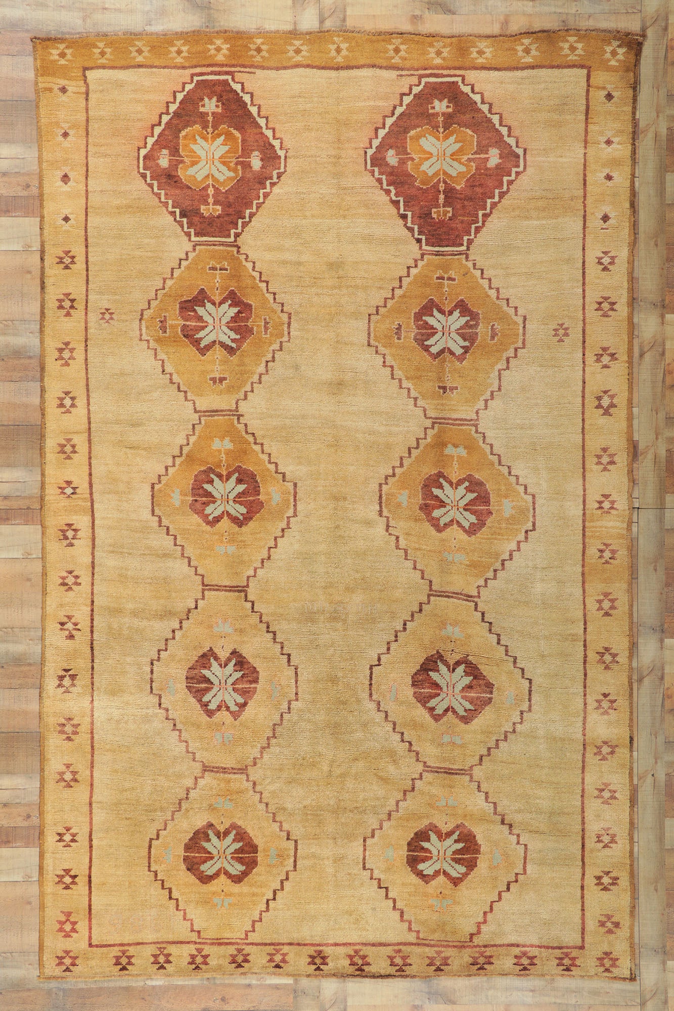 8 x 12 Vintage Turkish Kars Rug 50379
