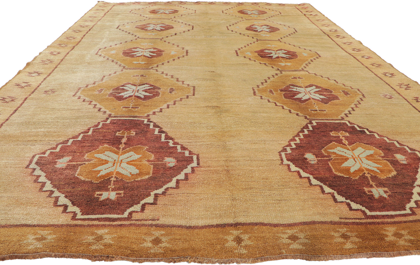 8 x 12 Vintage Turkish Kars Rug 50379