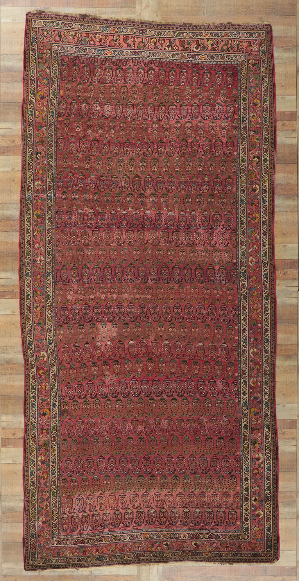 7 x 15 Antique Persian Kurdish Rug 61049