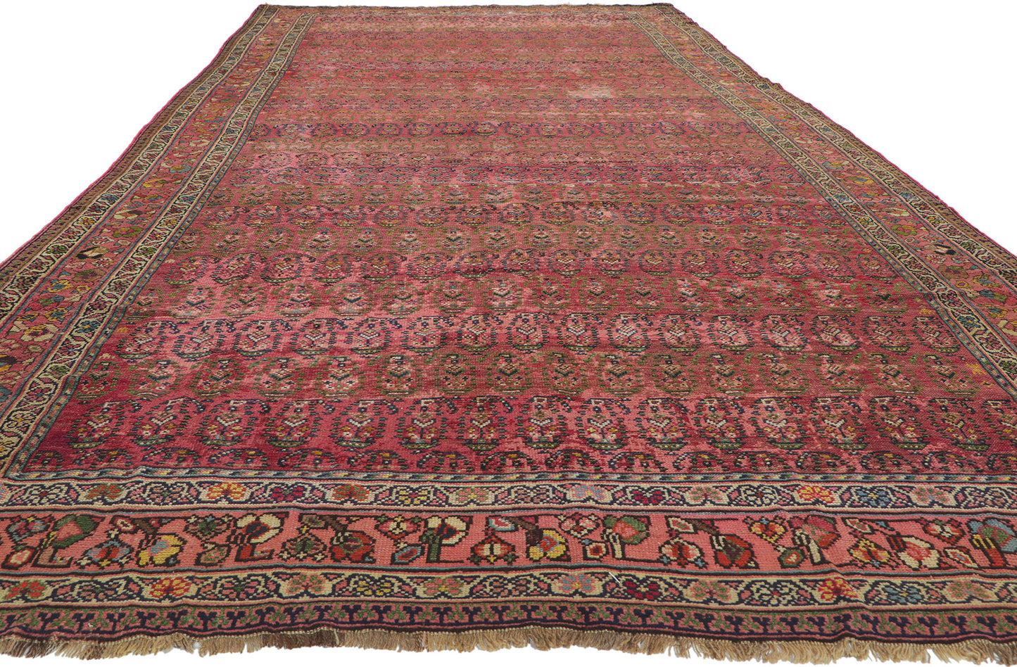 7 x 15 Antique Persian Kurdish Rug 61049
