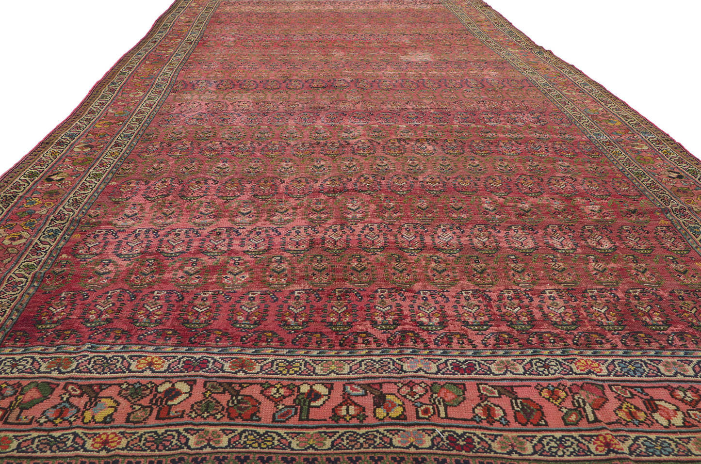7 x 15 Antique Persian Kurdish Rug 61049