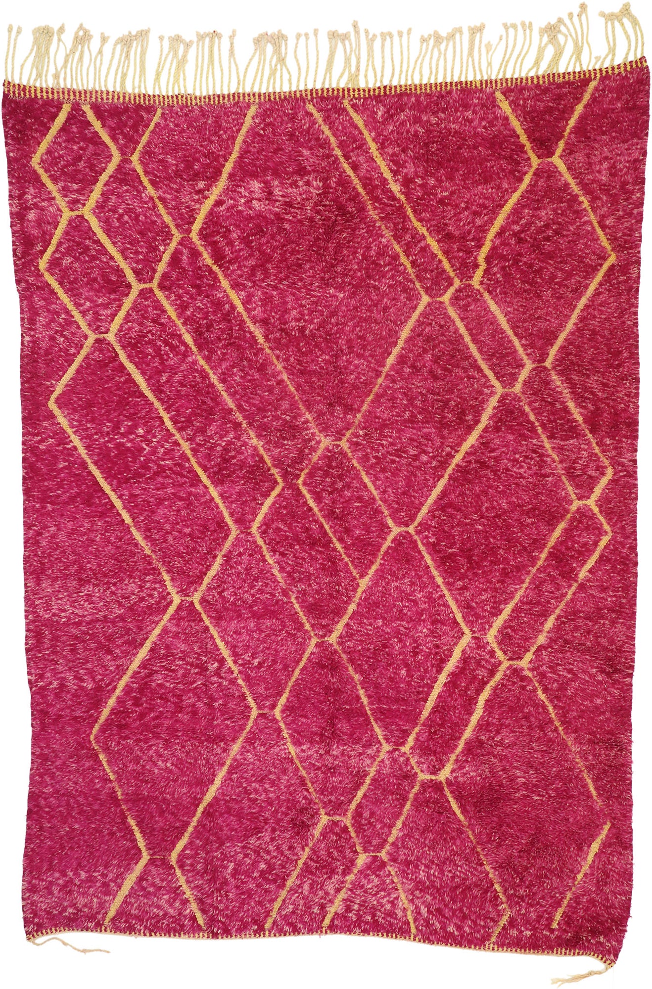 7 x 10 Pink Magenta Moroccan Rug 21046