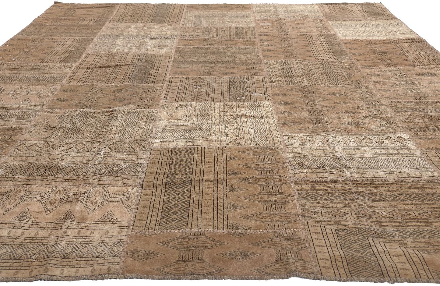 7 x 10 Vintage Persian Patchwork Rug 78587