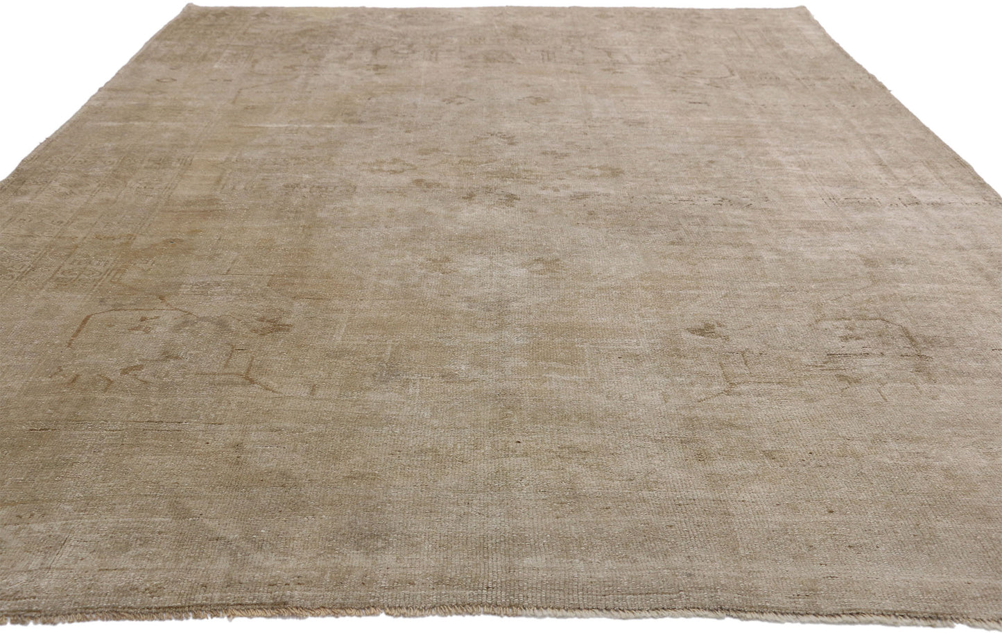 7 x 10 Vintage Turkish Oushak Rug 52463