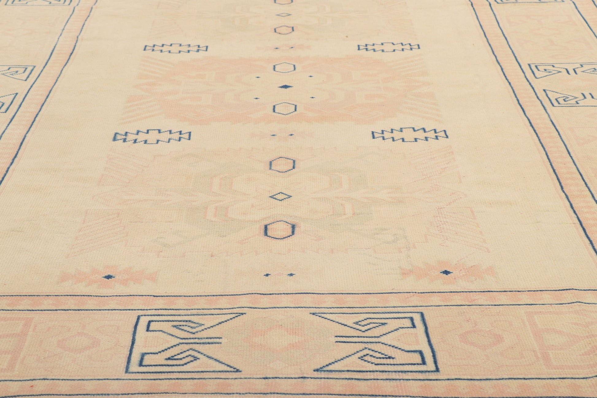 7 x 10 Vintage Turkish Oushak Rug 53698